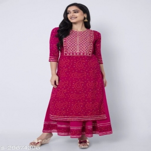 Aakarsha Fashionable Women Cotton Kurta Sets