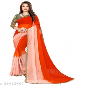 Kashvi Voguish Sarees Silk Blend / Chiffon