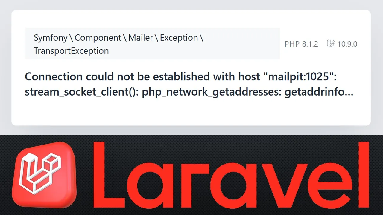 Connection could not be established with host | Laravel Bug Fix | Laravel 10