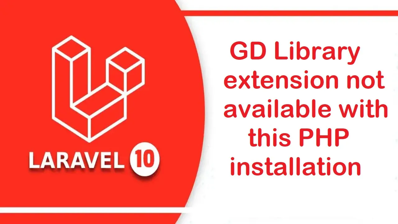 GD Library extension not available with this PHP installation