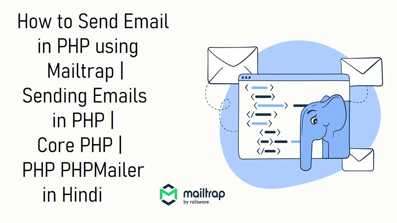 How to Send Email in PHP using Mailtrap | Sending Emails in PHP | Core PHP | PHP PHPMailer in Hindi