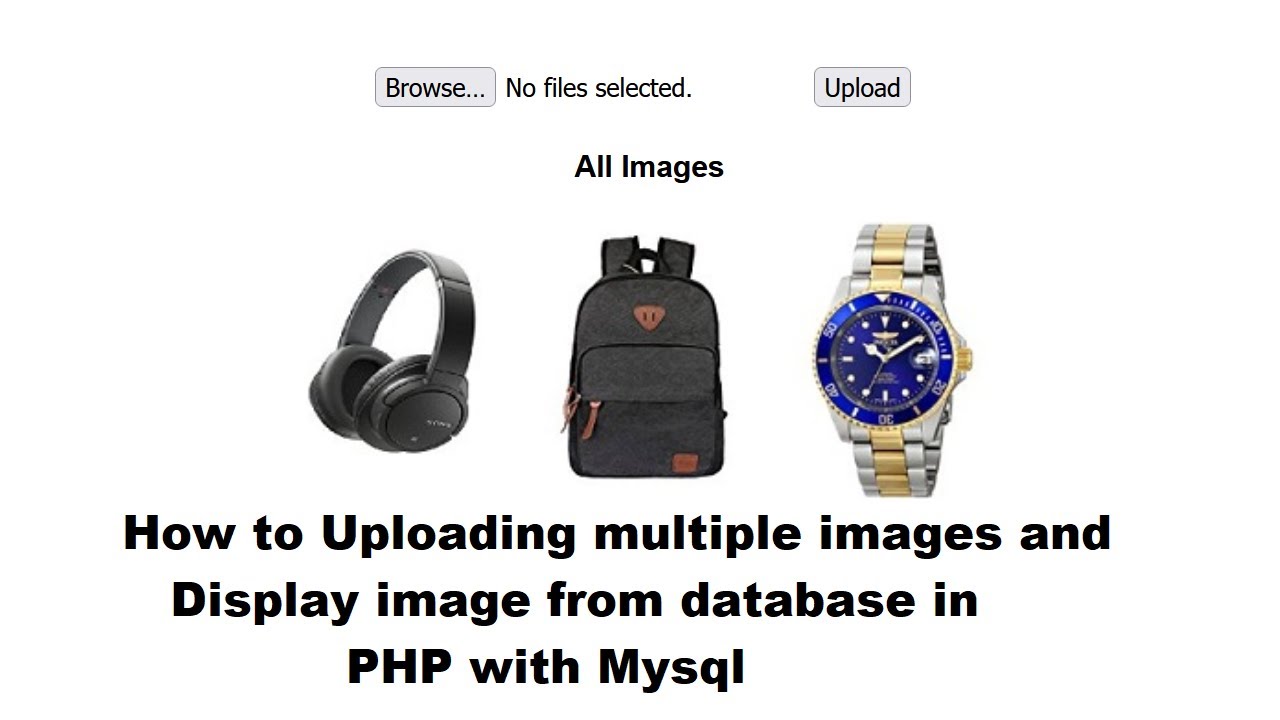How to Uploading multiple images and display image from database in PHP with MySQL | PHP