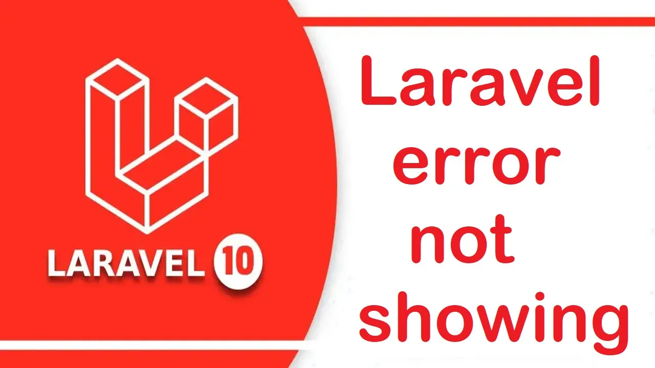 Laravel error not showing