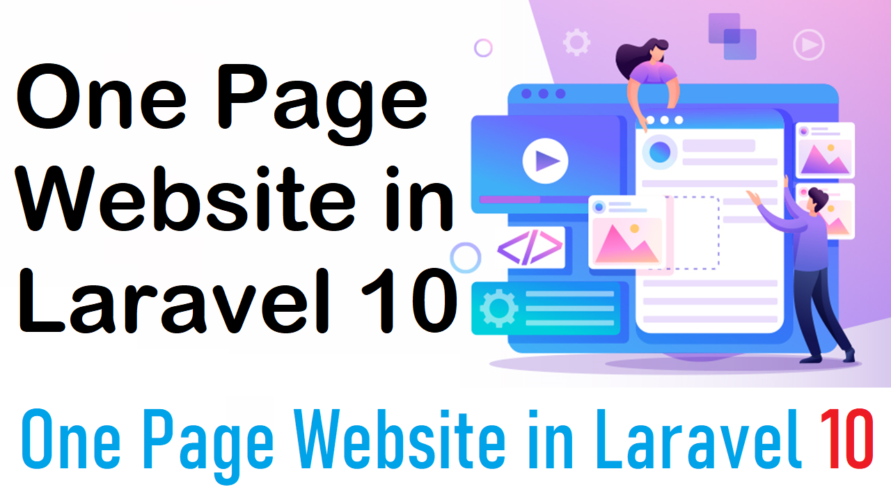 One Page Website in Laravel 10