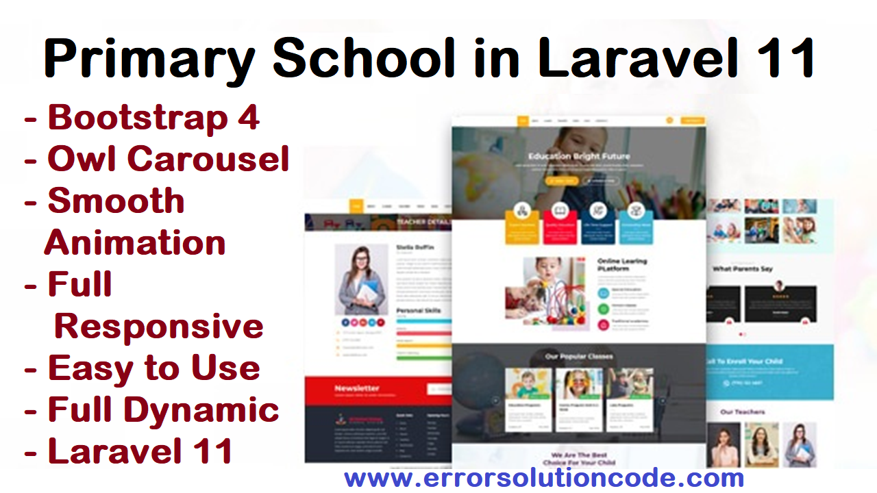 Primary School in Laravel 11