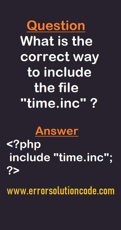 PHP | What is the correct way to include the file